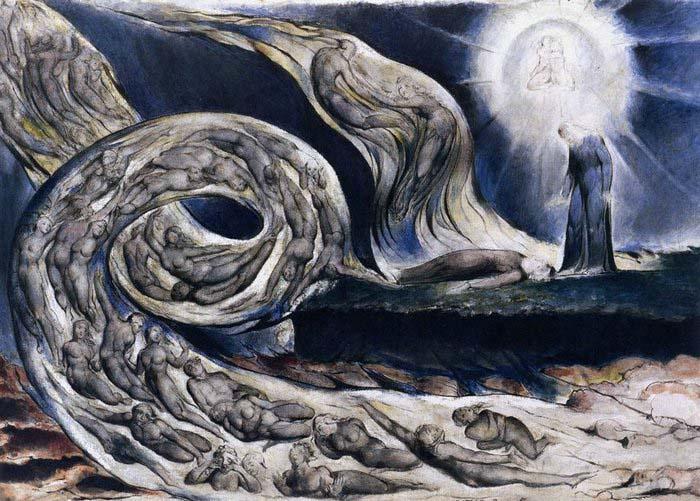 Blake, William The Lovers' Whirlwind oil painting image